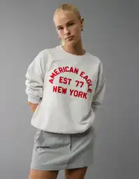 Buzo Mujer Gris Talla: SMALL 2523006 American Eagle