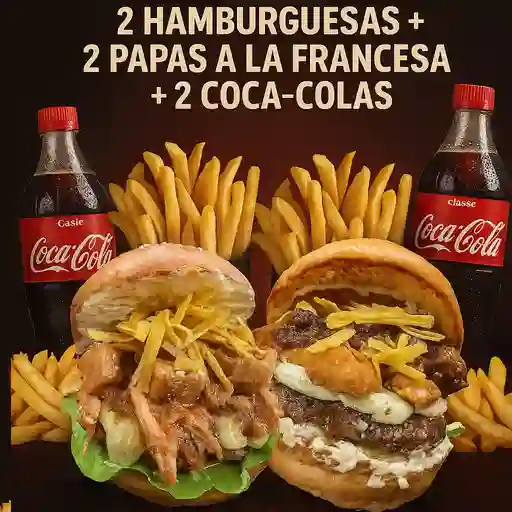 2X placer: doble hamburguesa.