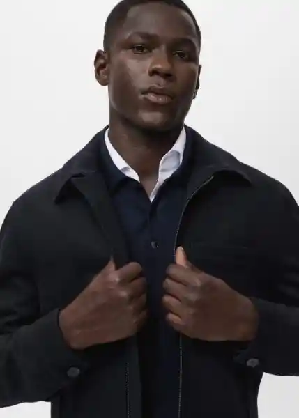 Chaqueta Gael Navy Talla M Hombre Mango