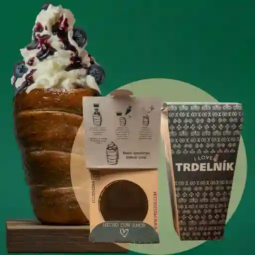 Trdelník blueberry