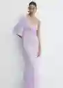 Vestido Amanecer-A Lila Talla M Mujer Mango