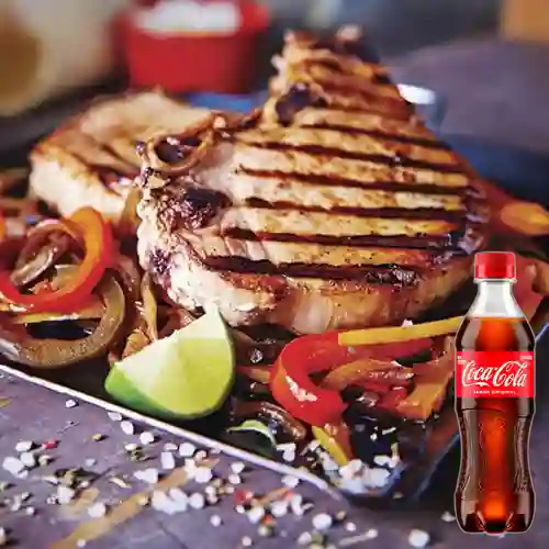 Combo Lomo de Cerdo + Coca Cola Original 400 ml
