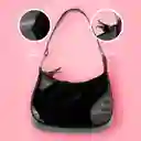 Bolso Hobo Charol Negro Miniso