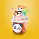 Bloque de Construcción Happy Food Con Leche Panda Miniso