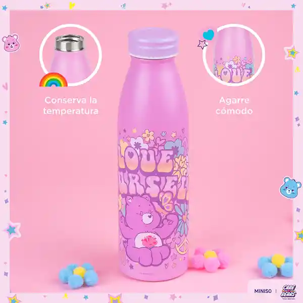 Vaso de Acero de la Colección Care Bears Rosa Miniso