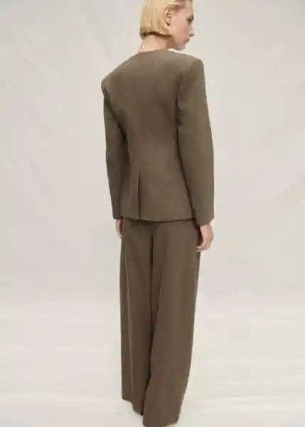 Pantalón Orchid Khaki Talla 36 Mujer Mango