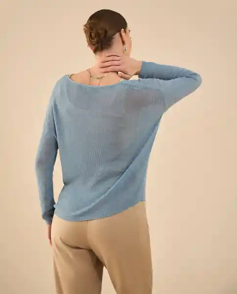 Suéter Tejido Azul Aruba Medio Talla M 462G204 Esprit