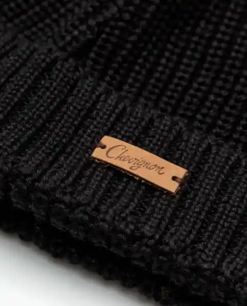 Gorro Tejido Craft Negro Sombrio Ultraoscuro Talla Uni Chevignon