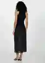 Top Karl Negro Talla XS Mujer Mango