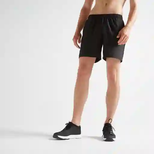 Domyos Pantaloneta de Fitness Hombre Negro Talla XL