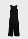 Enterizo Mono Twist2 Negro Talla S Mujer Mango