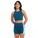 Leggings Corto Huli Dark Teal Mujer Talla M Speedo