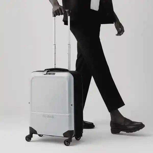 Rollink Maleta Carry on Flex Light Plateado 360