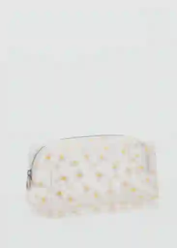 Neceser G Marga Blanco Talla 99 Mujer Mango