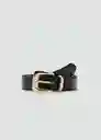 Cinturón Apen Negro Talla M Mujer Mango