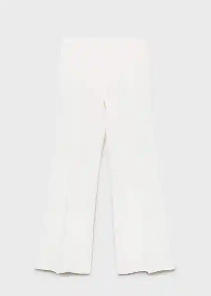Pantalón Harry Blanco Talla 38 Mujer Mango