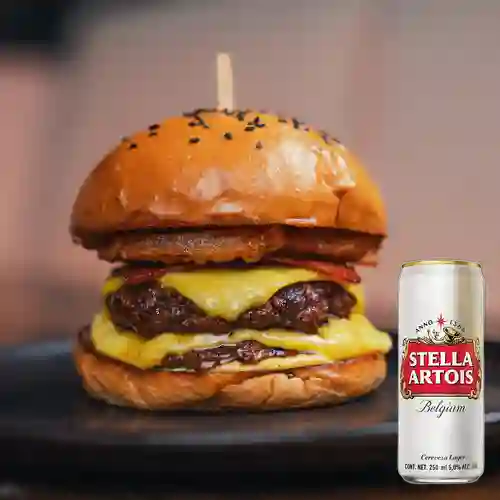 Combo crispy jack + stella artois 250 ml