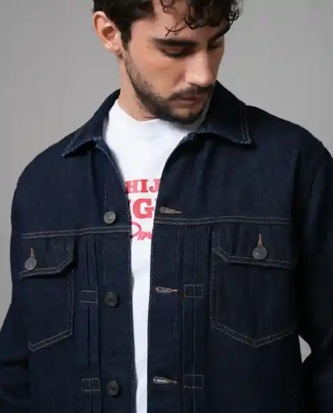 Chaqueta Hombre Azul L 123G001_AZU194024 Rifle