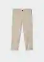 Pantalón Piccolo Beige Talla 08 Niños Mango