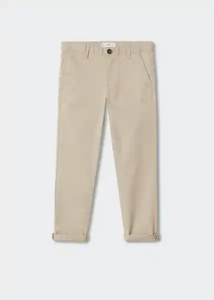 Pantalón Piccolo Beige Talla 08 Niños Mango