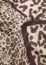 Pañuelo Leonardo Crudo Talla 99 Mujer Mango