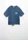 Camiseta West Navy Talla 10 Niño Mango