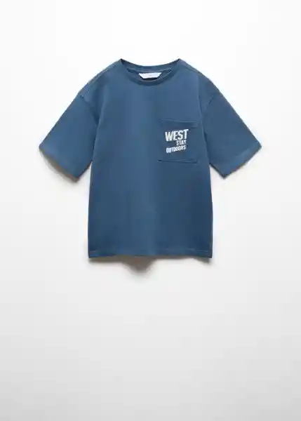 Camiseta West Navy Talla 10 Niño Mango