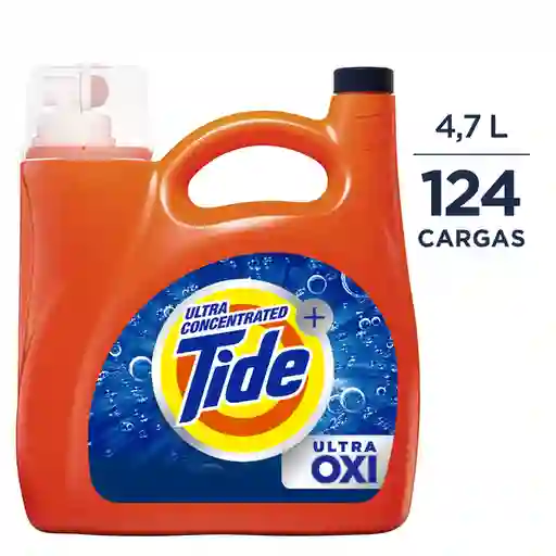 Tide Detergente Líquido Ultra Oxi 124 Cargas 4.7 L