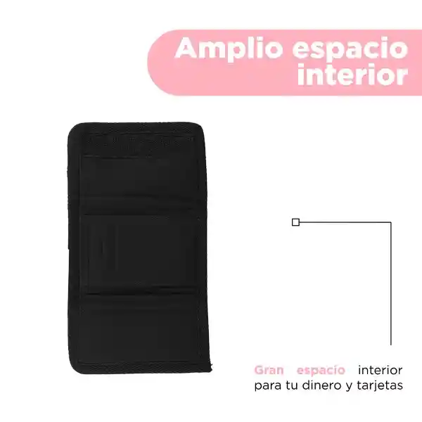 Cartera Para Mujer Con Correa Negra Serie Miniso