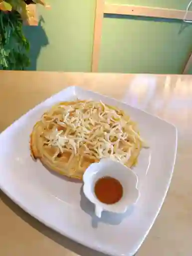 Waffle Proteico de Queso