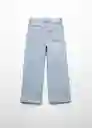 Jean Wide6 Tejano Niñas Claro Talla 9 Mango