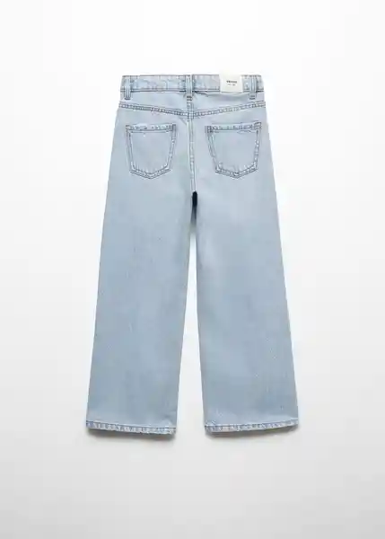 Jean Wide6 Tejano Niñas Claro Talla 9 Mango