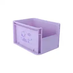 Organizador Pequeño Apilable Sin Tapa Snoopy Purpura Miniso