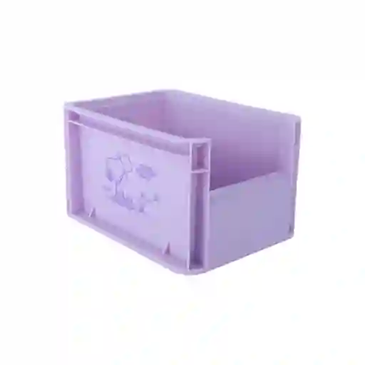 Organizador Pequeño Apilable Sin Tapa Snoopy Purpura Miniso