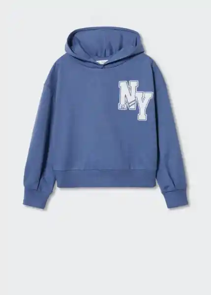 Sudadera Newyork Porcelana Talla 06 Niñas Mango