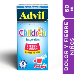 Advil Children Alivio De La Fiebre y El Dolor, IBUPROFENO, SUSPENSIÓN 60 ML ​