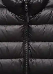 Abrigo Anorak Plumi Negro Talla L Mujer Mango