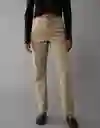 Pantalón Mujer Beige Talla: 8 REGULAR 5126212 American Eagle