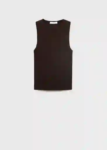 Top Hernan Chocolate Talla XS Mujer Mango