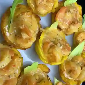 Camarones con patacón
