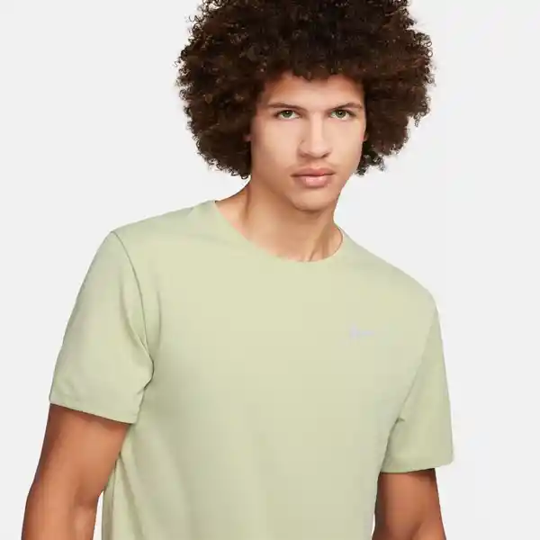 Nike Camiseta M Df Uv Miler Ss Para Hombre Verde Talla S