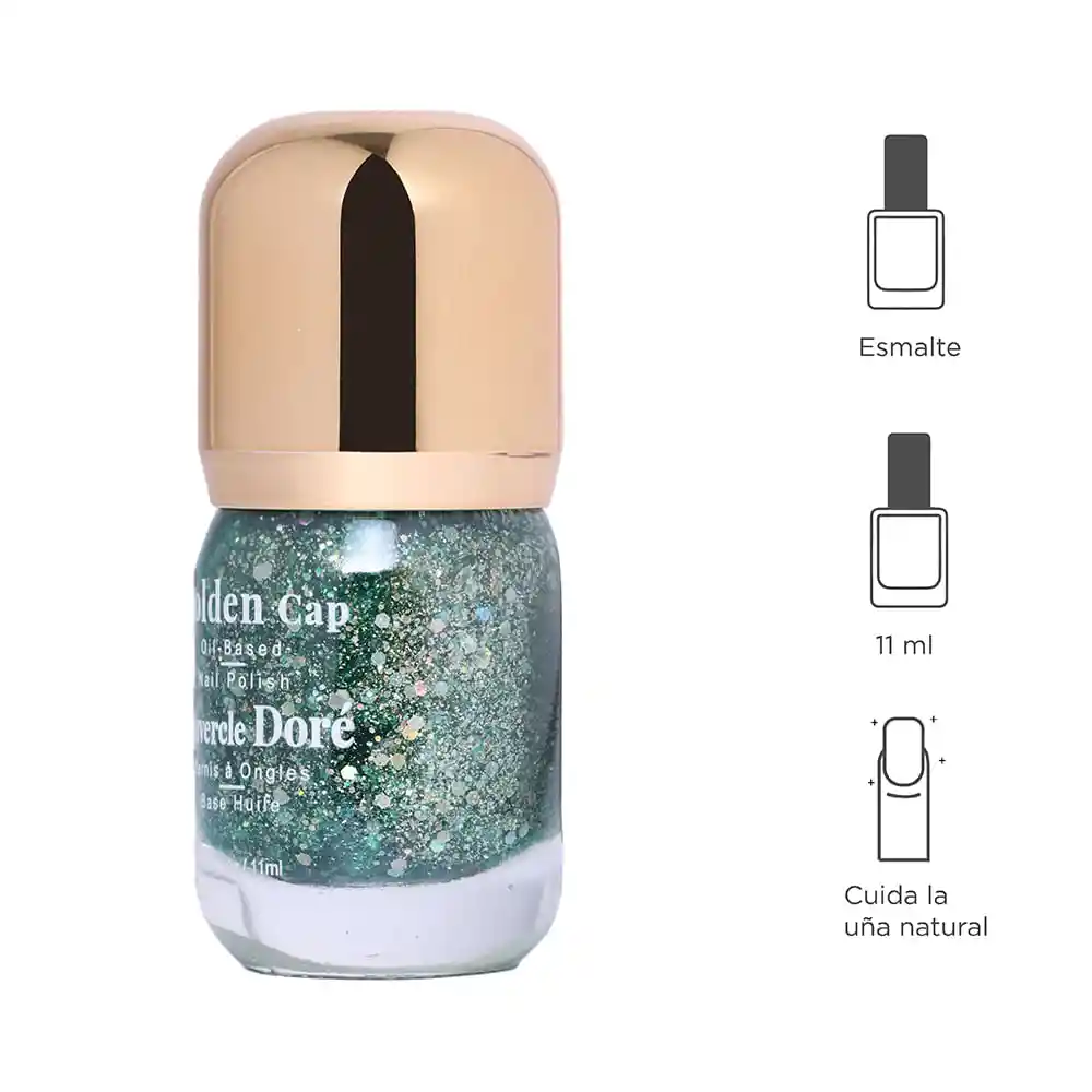 Miniso Esmalte Para Uñas a Base de Aceite Diamante Verde 17