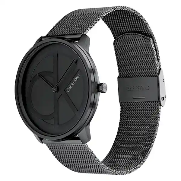 Reloj Iconic Mesh Unisex Color Negro 25200028 Calvin Klein