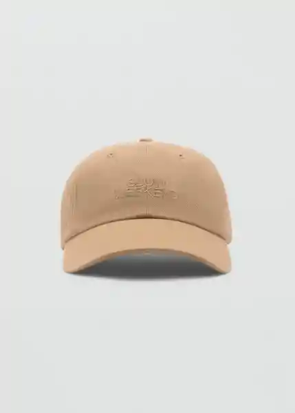 Gorra Slow Beige Talla 99 Mujer Mango