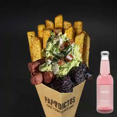 Combo Adicto 5 + Soda Hatsu Frambuesa y Rosas 300 ml