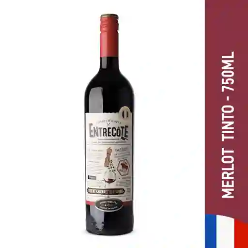 Entrecote Vino Tinto Merlot Varietal Botella 750 ml