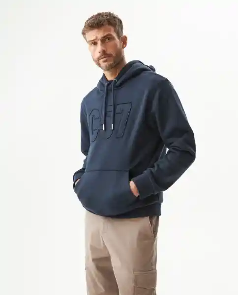 Buzo Hoodie C57 Azul Medianoche Ultraoscuro Talla XL Chevignon