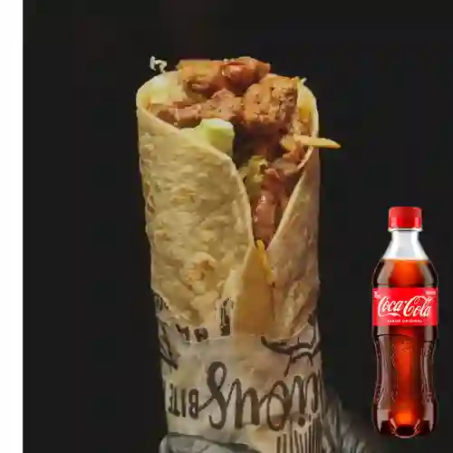 Combo Shawarma Mediano + Coca Cola Original 400 ml