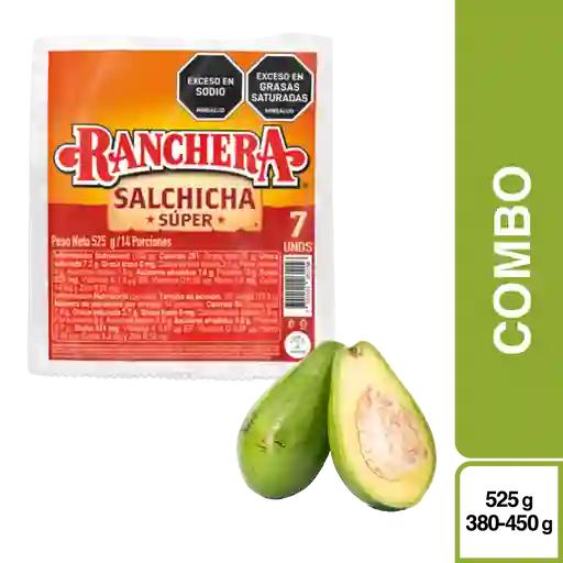 Combo Ranchera Salchicha Súper Premium + Aguacate Lorena