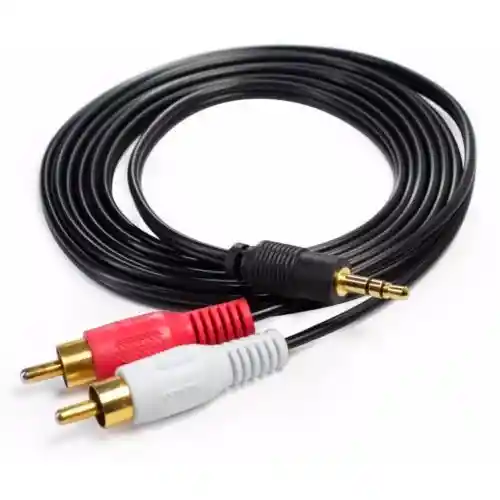 Osblack Cable de Audio Rca de 2 a 1 de 3 m